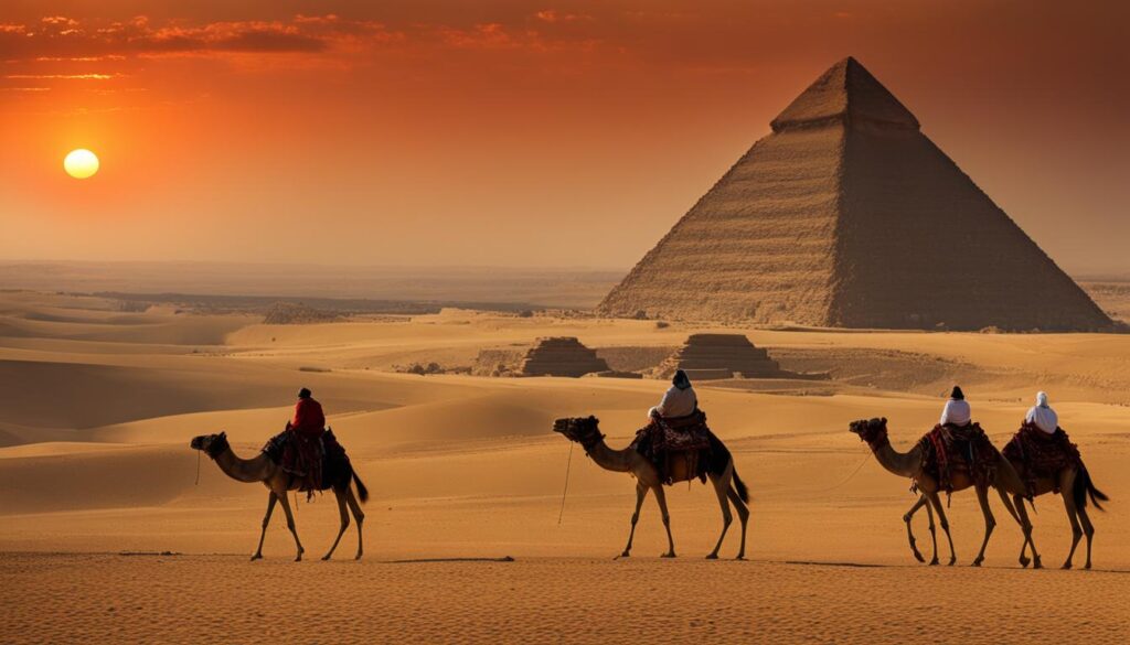 Bent Pyramid and Giza Plateau