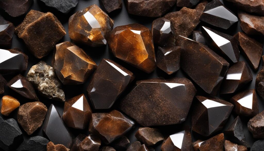 Brown Crystals and Stones