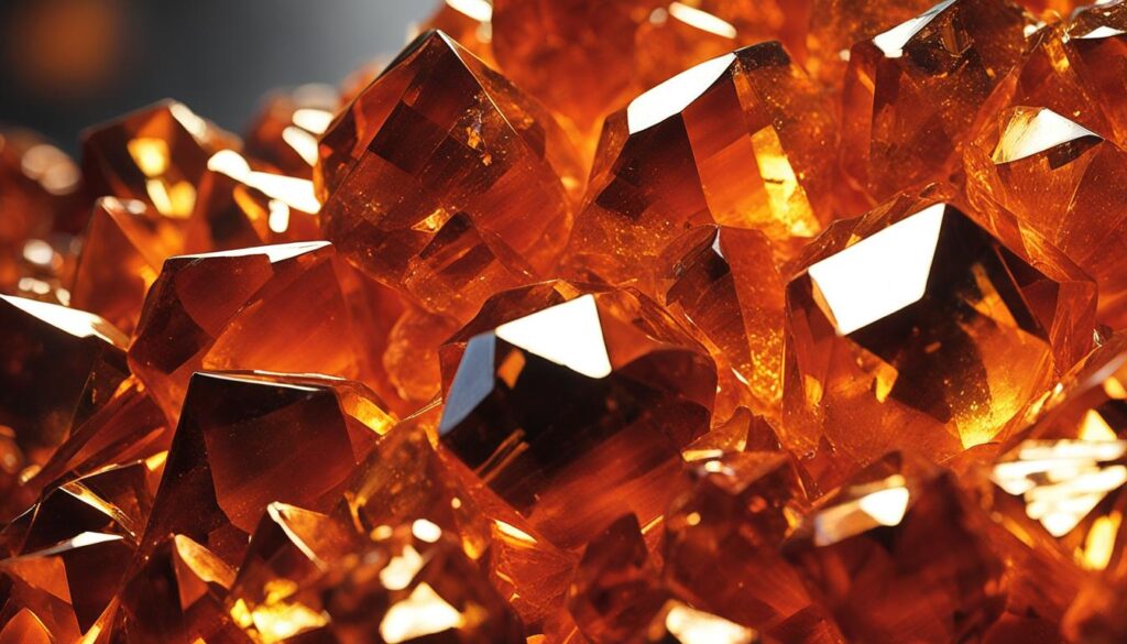 Clear Orange Crystal