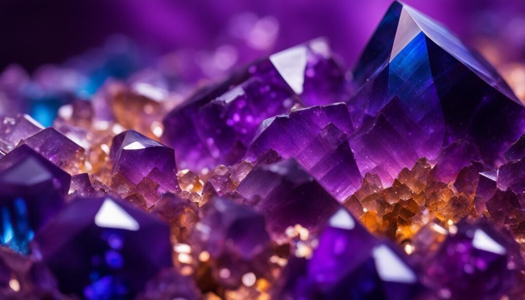 Fluorite purple crystal
