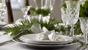 Greenery and Ribbon accents