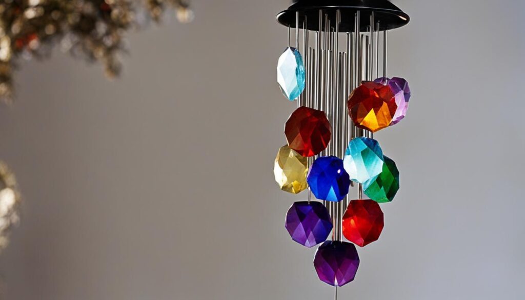 Multicolor Crystals Wind Chimes