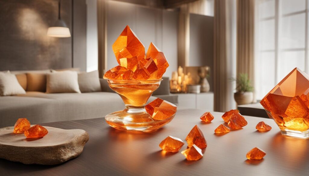 Orange Crystals in Feng Shui