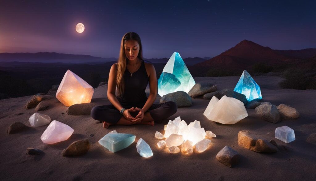 full moon crystal meditation